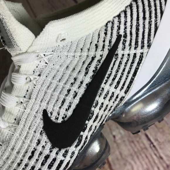 NIKE Vapormax Flyknit 3 "Zebra" White/Black - Picture 8 of 8